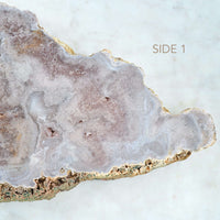 pink amethyst crystal slab