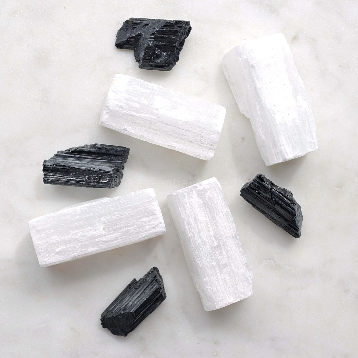 protection crystals selenite black tourmaline home protection crystal kit