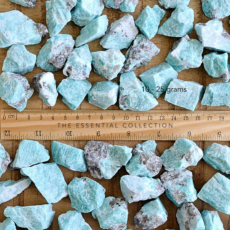 amazonite raw rough crystals