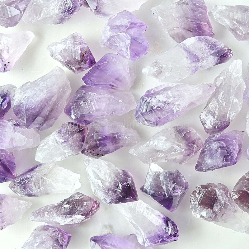 raw natural amethyst crystal points