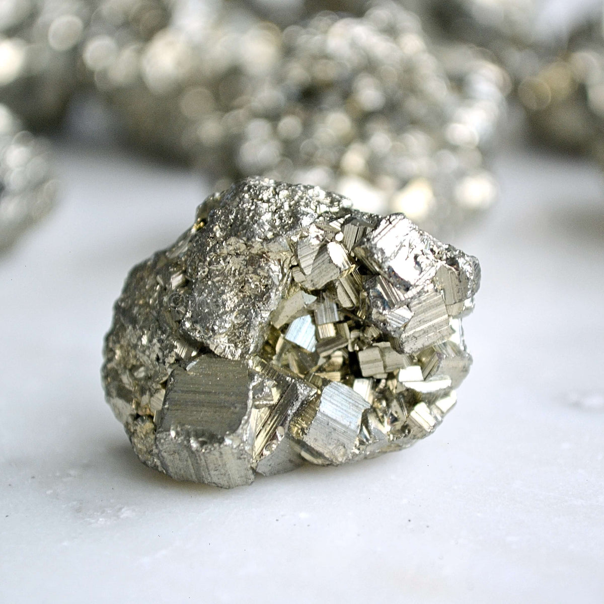 raw pyrite crystal chunk