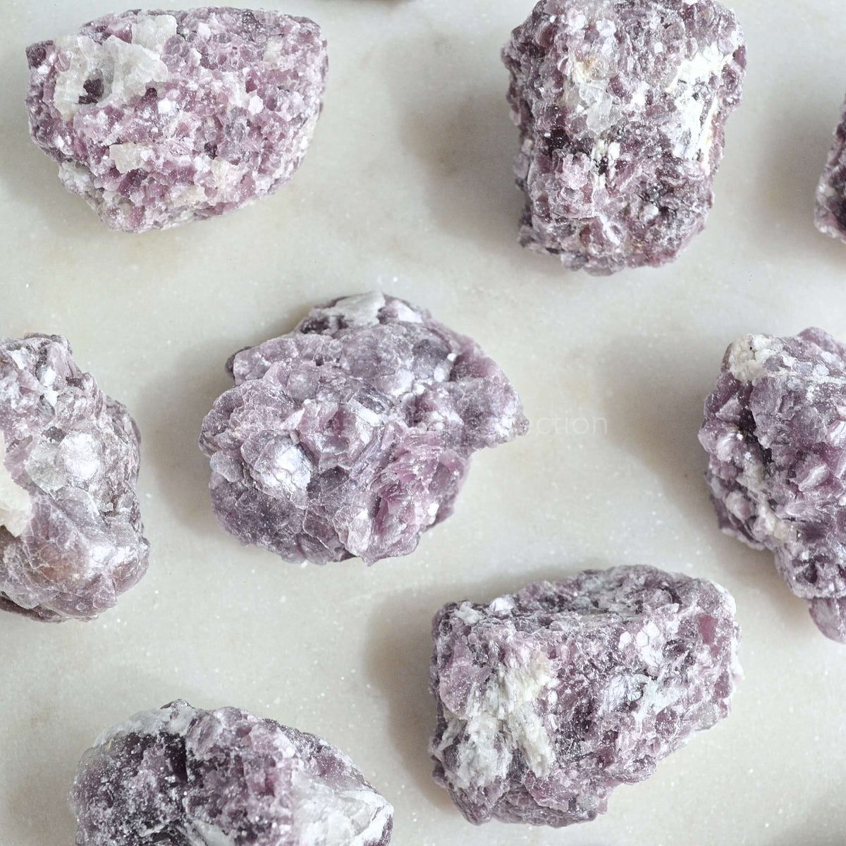 lepidolite botryoidal rough crystals