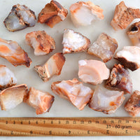 raw carnelian crystals rough gemstones 31 to 60 gram size