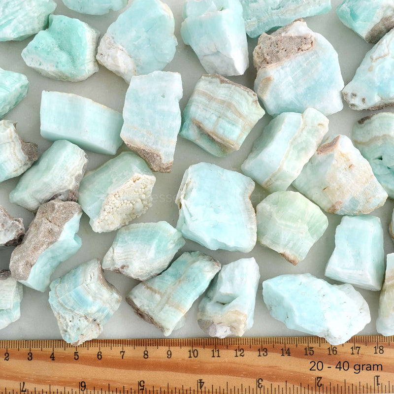 caribbean calcite raw rough crystals