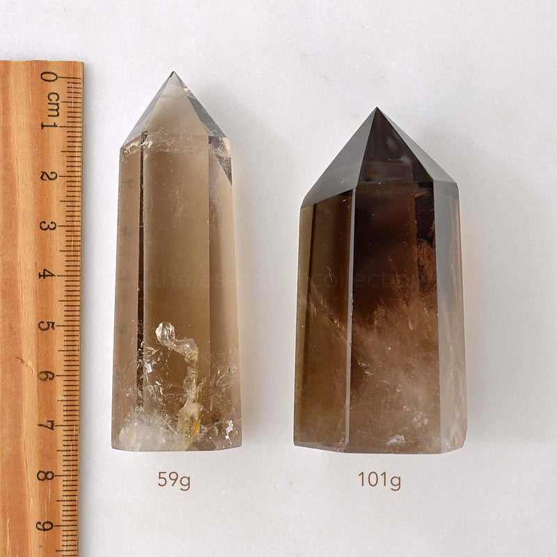 smokey quartz crystal towers