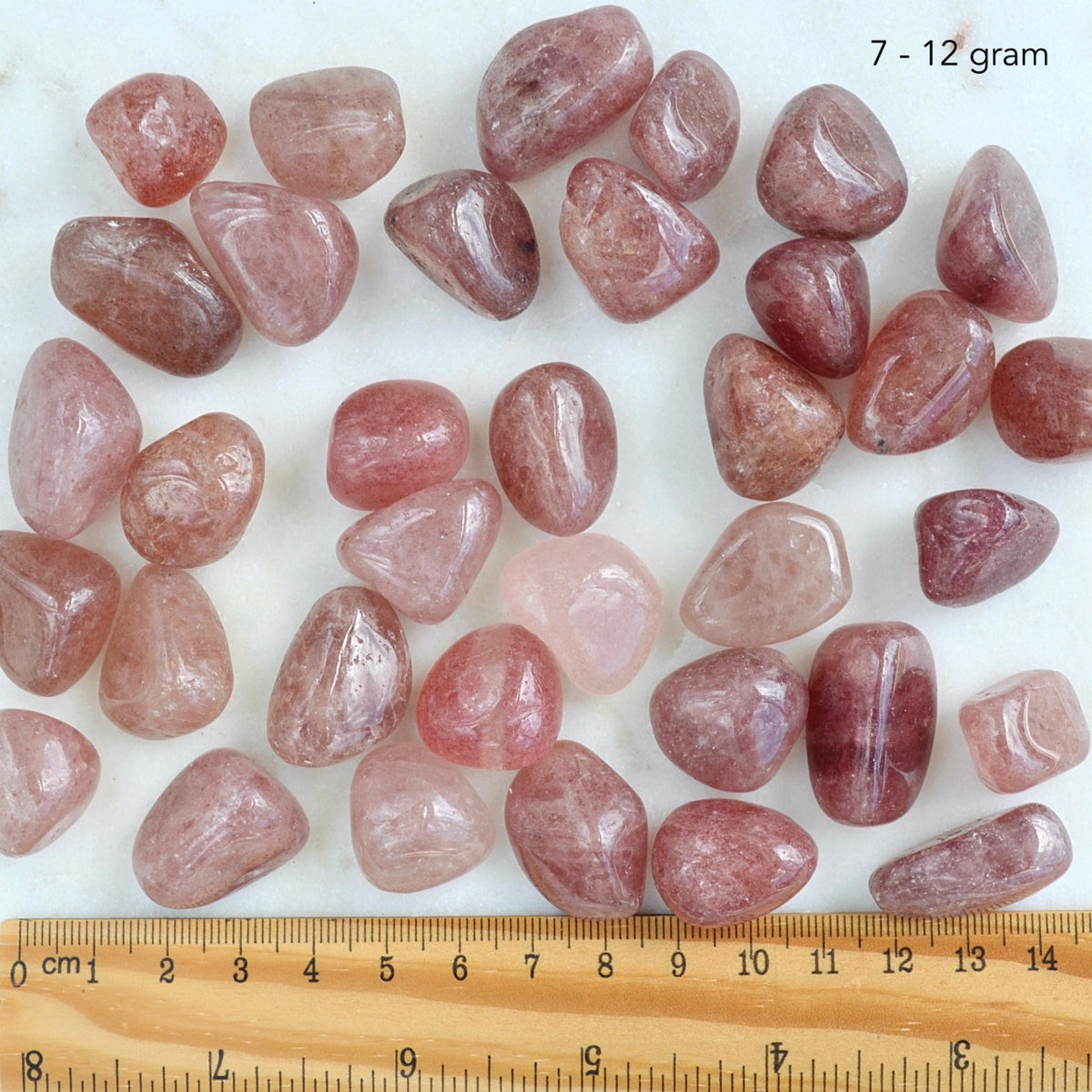 strawberry quartz crystals medium