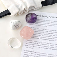 stress less crystal kit amethyst clear quartz howlite rose quartz