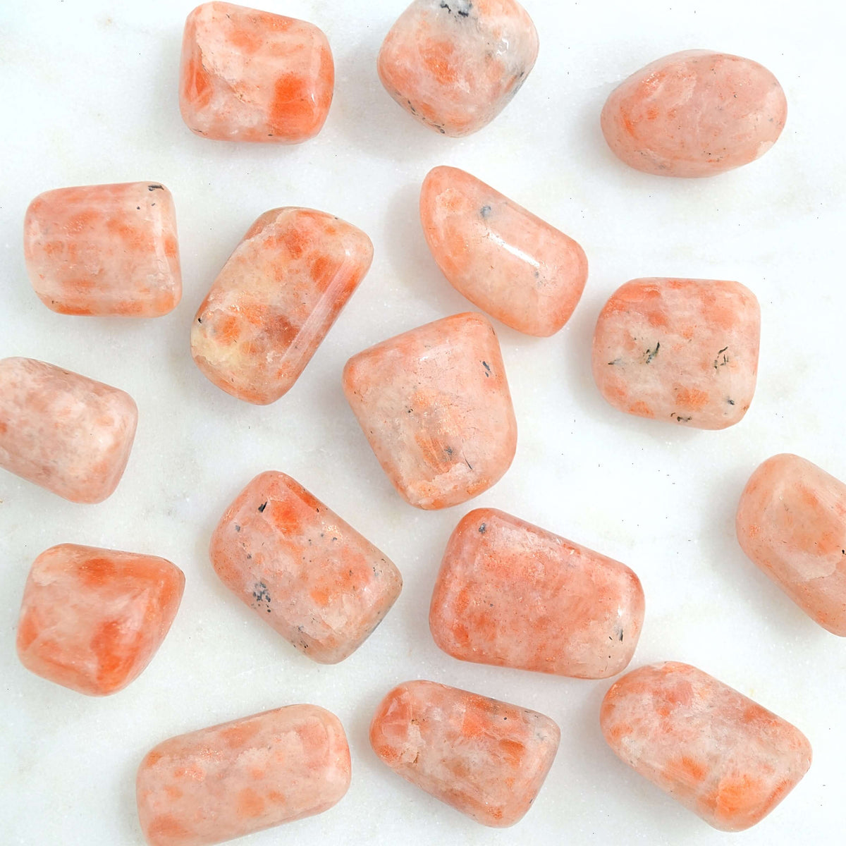 sunstone tumbled crystals