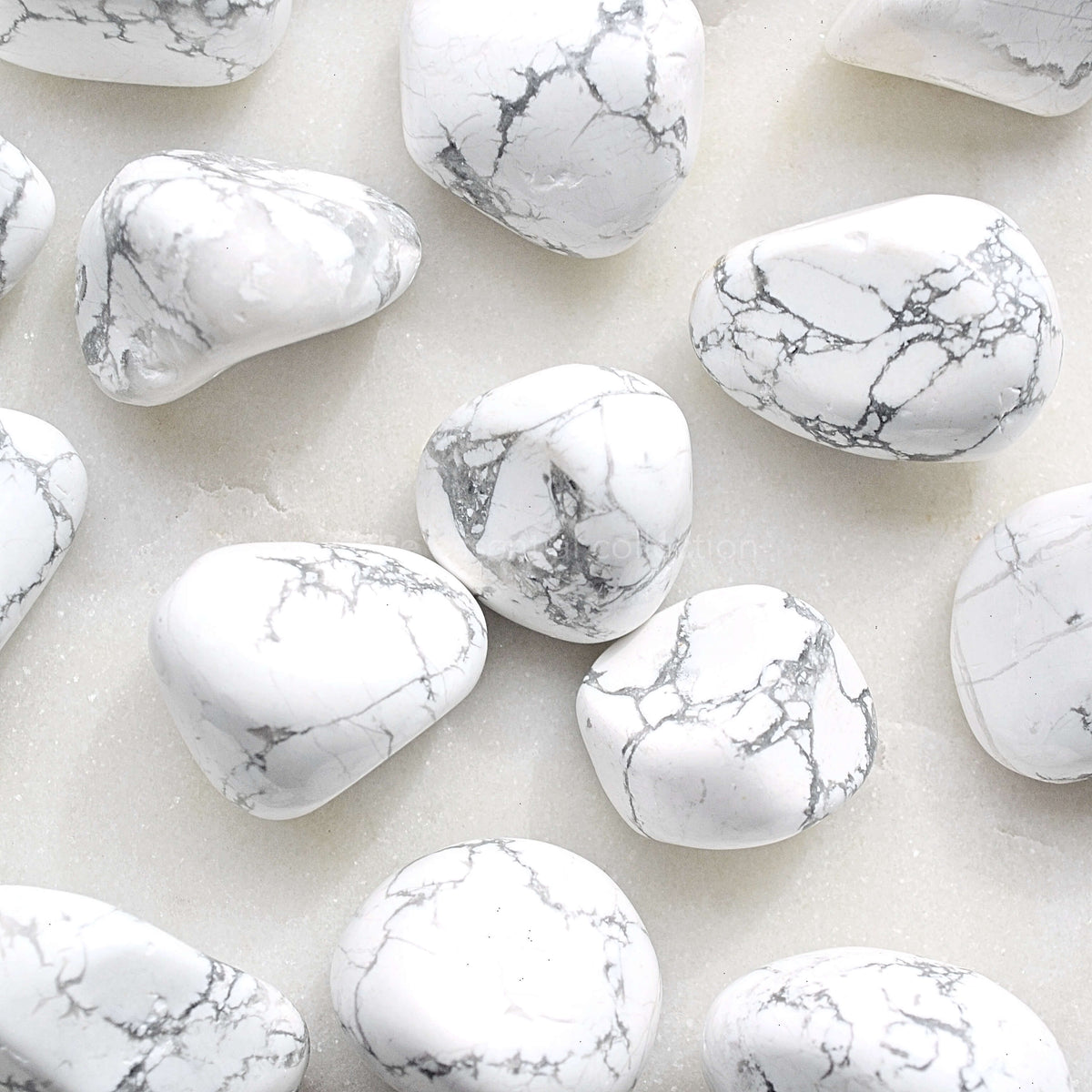 Howlite Tumbled Crystals – The Essential Collection