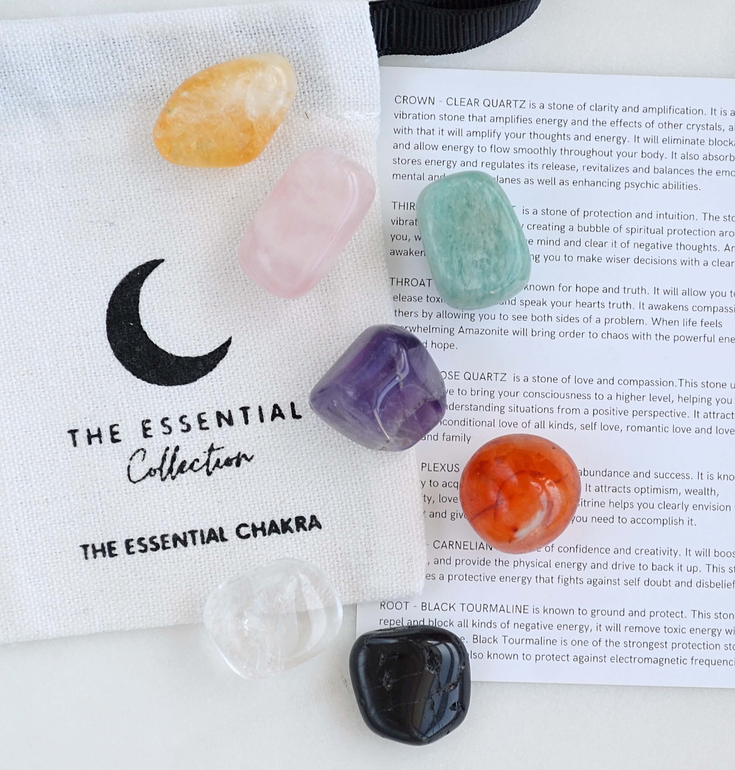 Essential Chakra Set Chakra Crystal Kit The Essential Collection